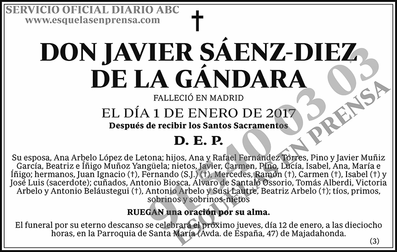 Javier Sáenz-Diez de la Gándara